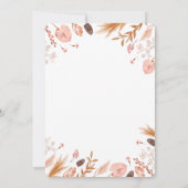 ボホボヘミアン水玉模様パンプキンベビーシャワー 招待状 (裏面)