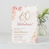 ボホボヘミアン60と素晴らしいレディース60誕生日 招待状 (スタンド正面)