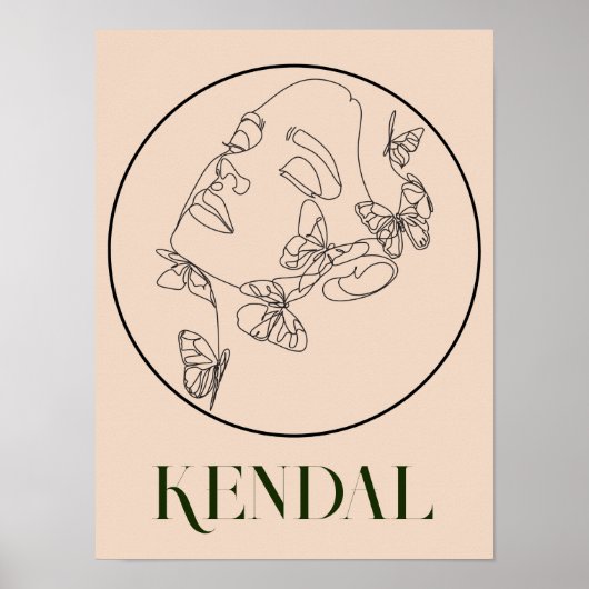 ボホボヘミア抽象芸術ミニマルスタイルポスター ポスター (正面)