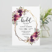 ボホボルド幾何結婚ブライダルシャワー 招待状 (スタンド正面)