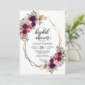 ボホボルド幾何結婚ブライダルシャワー 招待状 (スタンド正面)