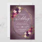 ボホボルド幾何結婚式招待状 招待状 (正面)