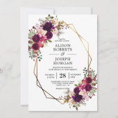 ボホボルド幾何結婚式招待状 招待状 (正面)