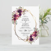 ボホボルド幾何結婚式招待状 招待状 (スタンド正面)