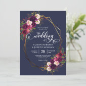 ボホボルド幾何結婚式招待状 招待状 (スタンド正面)