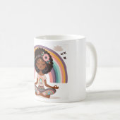 ボホポジティティティーヨガコーヒーマグ コーヒーマグカップ (正面右)