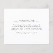 ボホポテッドサボテン結婚のサンキューカード (裏面)