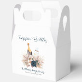 ボホポピモダンンシャンパンボトルベビーシャワー フェイバーボックス (見開き)