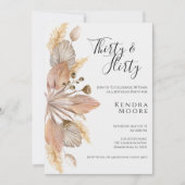 ボホポンパスグラスサーティ気のあるそぶりをしたー&バイ招待状 招待状 (正面)