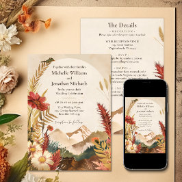 ボホマウンテンの山花結婚全て 招待状