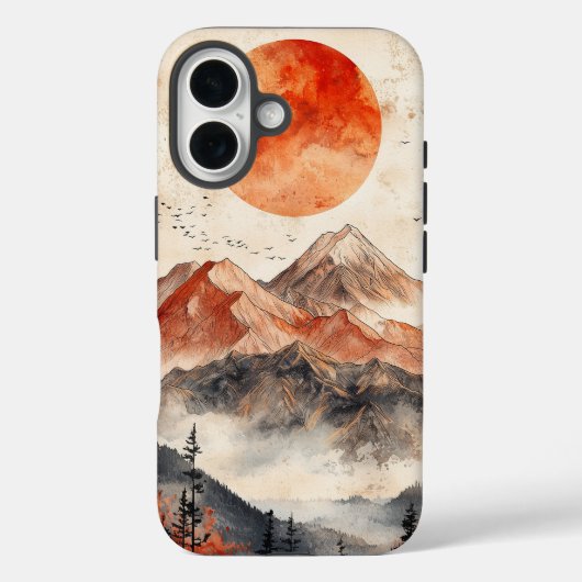 ボホマウンテンサンライズフォンケース Case-Mate iPhoneケース (裏面)