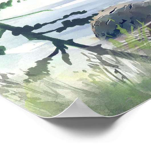 ボホマウンテンズアドベンチャー結婚のウェルカムサイン ポスター (角)