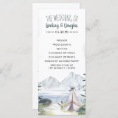 ボホマウンテンズアドベンチャー結婚式 プログラム (正面/裏面)