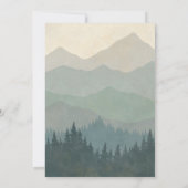 ボホマウンテンズレトロブルーベビーシャワー招待状 招待状 (裏面)