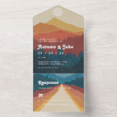 ボホマウンテンズ&フォレストレトロ オールインワン招待状 (内側)