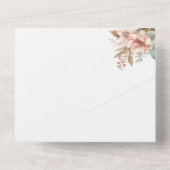 ボホマカロンブライダルシャワーレシピカードティアオフ オールインワン招待状 (裏面)