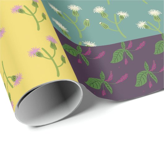 ボホマクシマリストパッチワークキルトかわいらしフローラ ラッピングペーパー (ロールコーナー)
