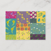 ボホマクシマリストパッチワーク結婚キルト エンクロージャーカード (裏面)