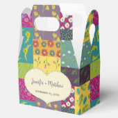 ボホマクシマリストパッチワーク結婚キルト フェイバーボックス (オープン)