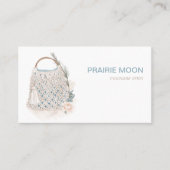 ボホマクラメウォーターバッグ 名刺 (正面)