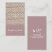 ボホマクレームアーティスト手作りアートデザイナー赤面 名刺 (正面/裏面)