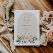 ボホマグノリア招待状ブライダルシャワーパーティーL201 招待状