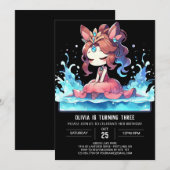 ボホマジカルプリンセス誕生日 招待状 (正面/裏面)