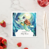 ボホマジカル海ウミガメ赤ちゃんシャワー スタンダードカクテルナプキン (インサイチュ)