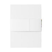 ボホマゼンタパープルピンクイエロー結婚フローラ 招待状ベリーバンド (裏面例)