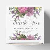 ボホマゼンタパープルピンクマウヴフローラ結婚ズ フェイバーボックス (上部)