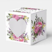 ボホマゼンタパープルピンクマウヴフローラ結婚ズ フェイバーボックス (正面サイド)