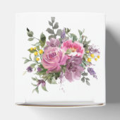 ボホマゼンタパープルピンクマウヴフローラ結婚ズ フェイバーボックス (上部)