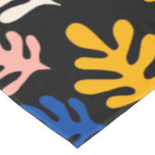 ボホマティスの植物、ブラックピンクブルー   テーブルクロス (アングル)