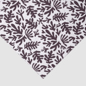 ボホマティス植物形模様ブラックグレー 薄葉紙 (詳細)