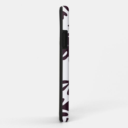 ボホマティス植物形模様ブラックグレー Case-Mate iPhoneケース (裏面/右)