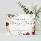 ボホママのベリーカードバーガンディ金ゴールドの大きさ エンクロージャーカード (スタンド正面)