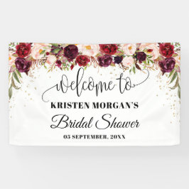 ボホマルサラブルゴーニュフローラ金ゴールドブライダルシャワー 横断幕