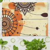 ボホマンダラオータム素朴フローラ キッチンタオル (折り畳み)