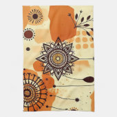 ボホマンダラオータム素朴フローラ キッチンタオル (縦)