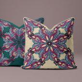 ボホマンダラ装飾用クッションベージュ クッション