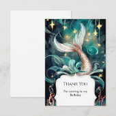 ボホマーメイドの誕生日 サンキューカード (正面/裏面)