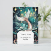 ボホマーメイド誕生日 サンキューカード (スタンド正面)