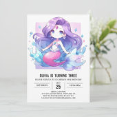 ボホマーメ威厳のあるード誕生日 招待状 (スタンド正面)