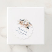 ボホミアンパンパスダスティブルーブライダルシャワー フェイバータグ (インサイチュ)