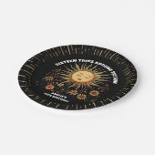 ボホミスティックサン誕生日 ペーパープレート (アングル)