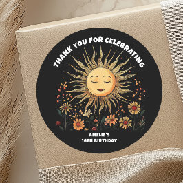 ボホミスティックサン誕生日 ラウンドシール