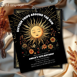 ボホミスティックサン16th誕生日招待状