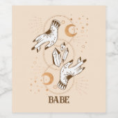 ボホミスティックタロットシナバチェロレッテカーマーニュ ワインラベル (シングルラベル)