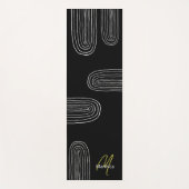 ボホミッドセンチュリーシックレインボーモノグラム ヨガマット (正面)