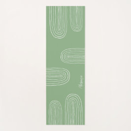 ボホミッパーソナライズされたドセンチュリーシックなレインボー ヨガマット